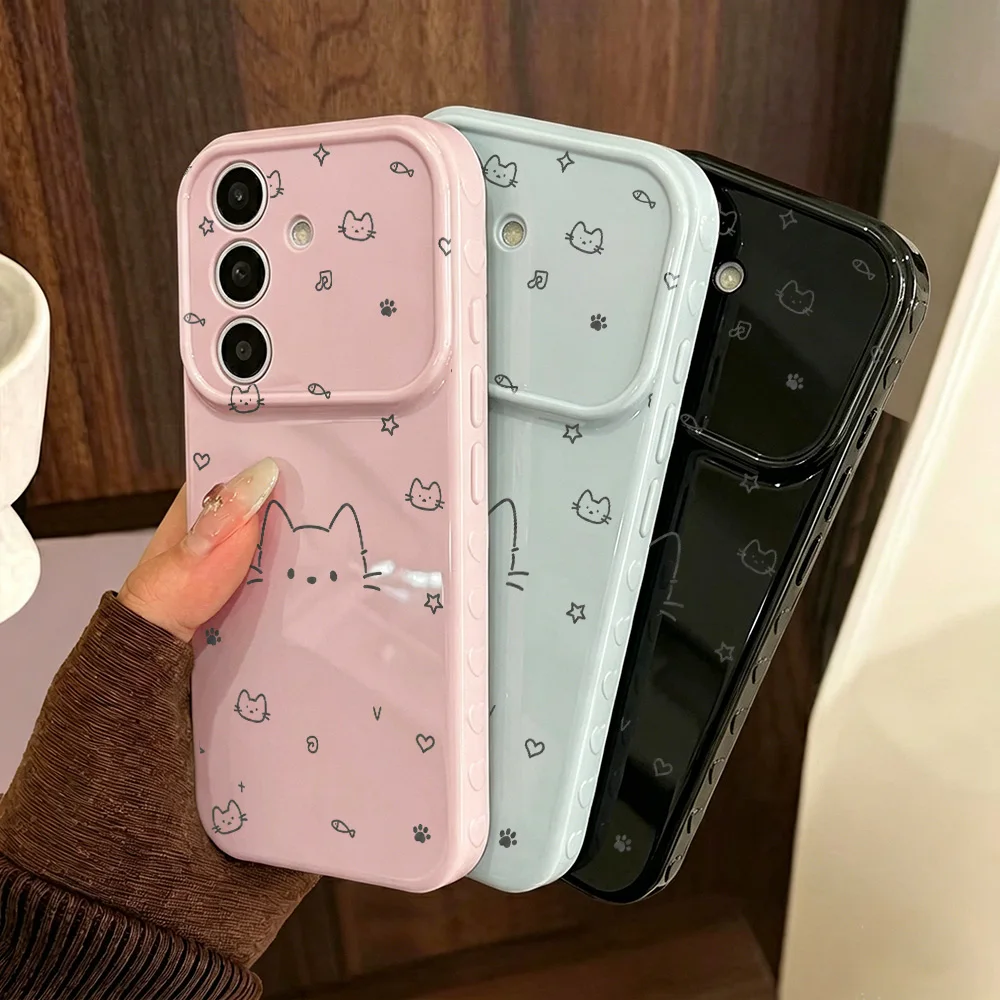 Adorable Cat Soft Silicone Shockproof Phone Case Cover