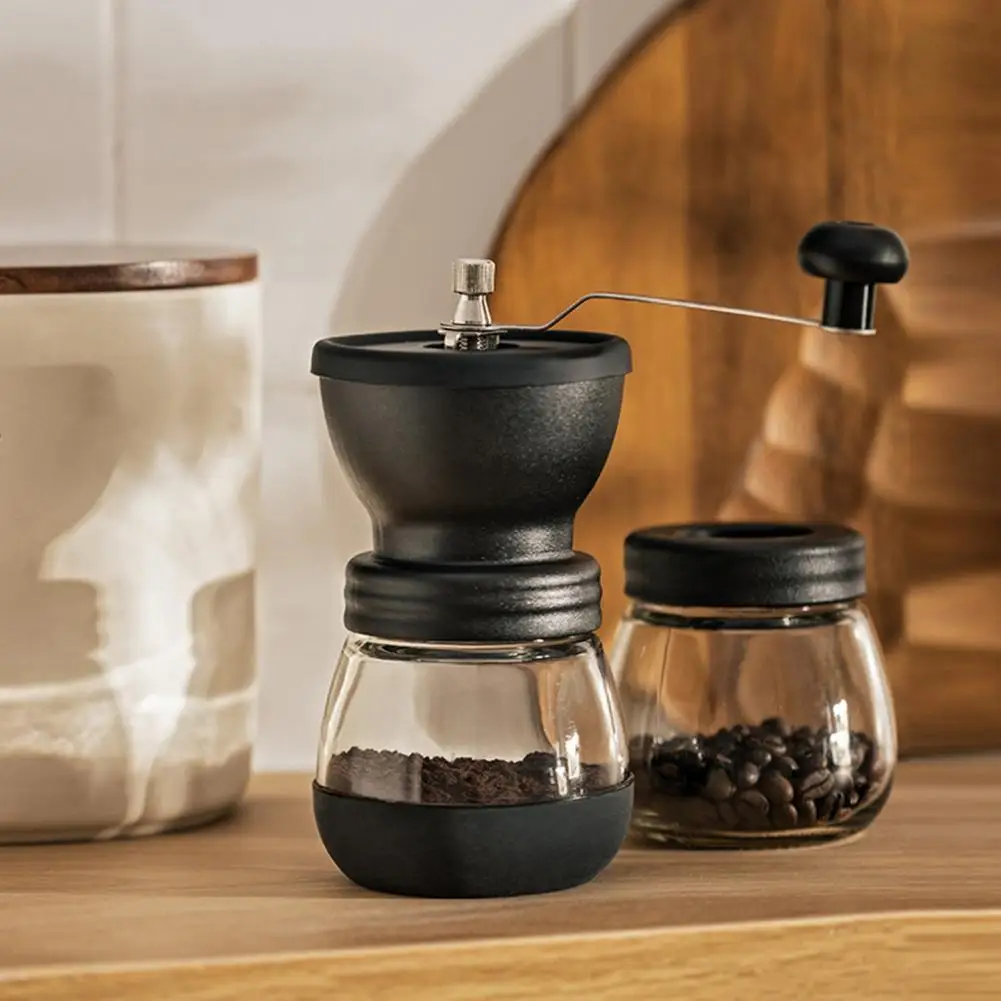 

Premium Manual Coffee Grinder with Adjustable Grind Size And Travel Jar Time-saving Coffee Grinder Home Supply