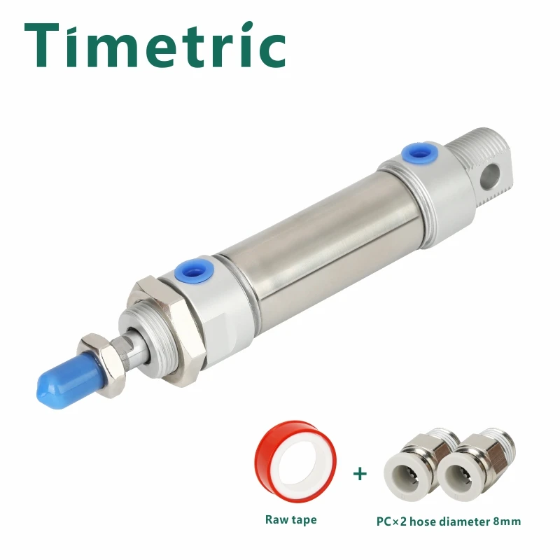 Componentes Pneumáticos Cilindros de Gás Compactados ma Series Mini id 16 20 25 32 mm 40 mm Curso 25 50 75 100 200 Haste Única