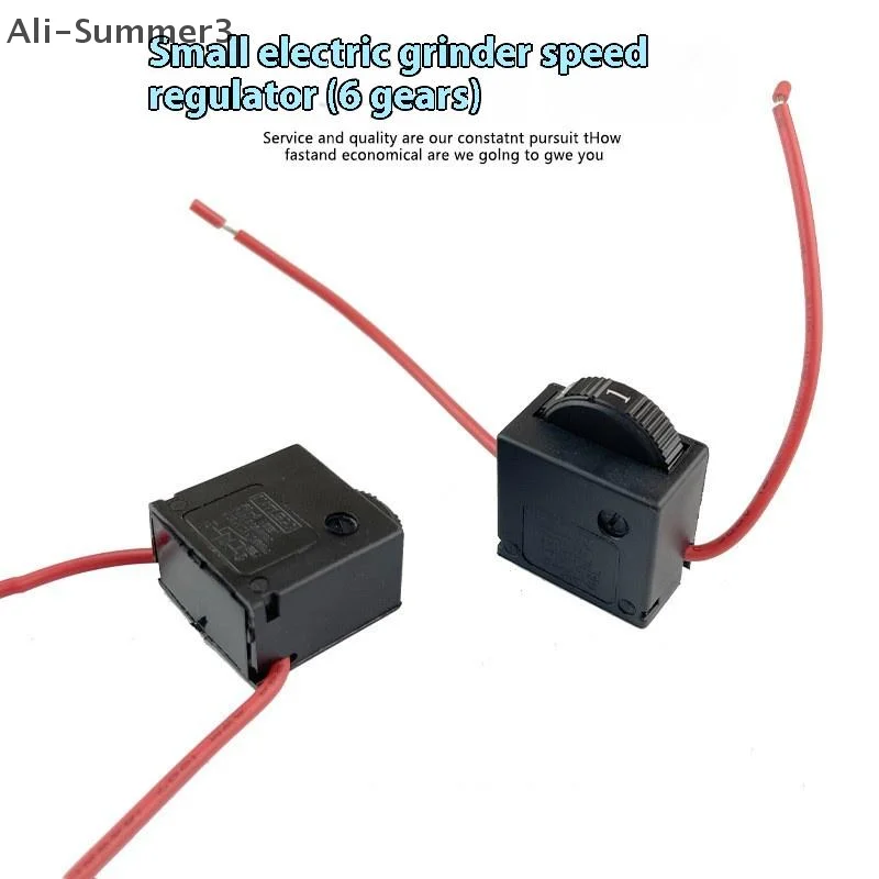 สวิตช์ควบคุมความเร็ว 6 ระดับ AC220V สำหรับเครื่องเจียรไฟฟ้า DR2-6/1FE 12A 250V เครื่องมือไฟฟ้าสำหรับเครื่องเจียรไฟฟ้า 1