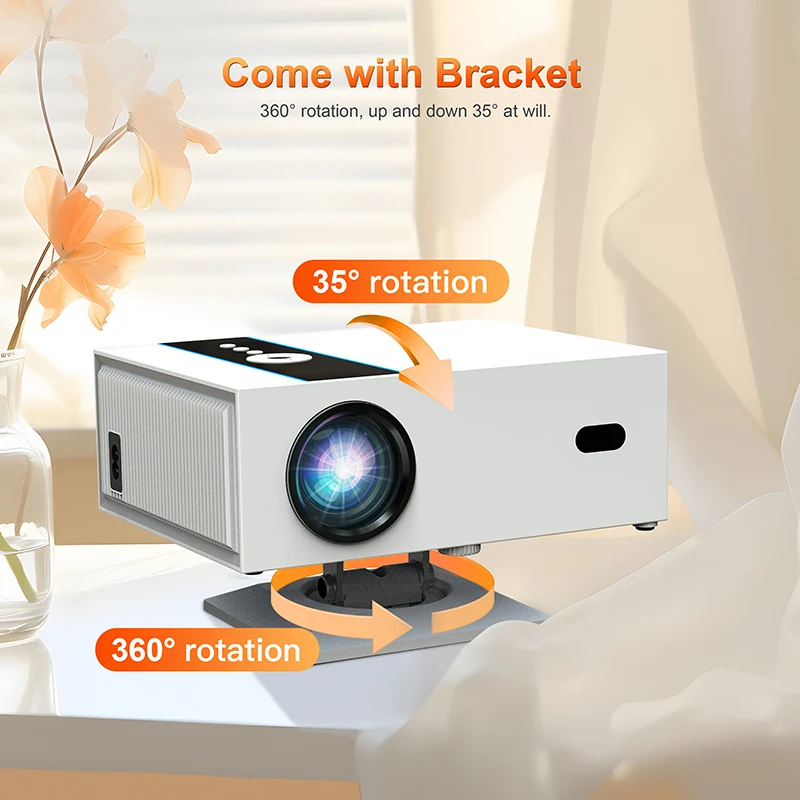 Xnano X6 New Product Projectors Full HD 1080P 380 ANSI Lumens Video Home Theater Android 13 5G WiFi BT5.2 LED Beam Projector