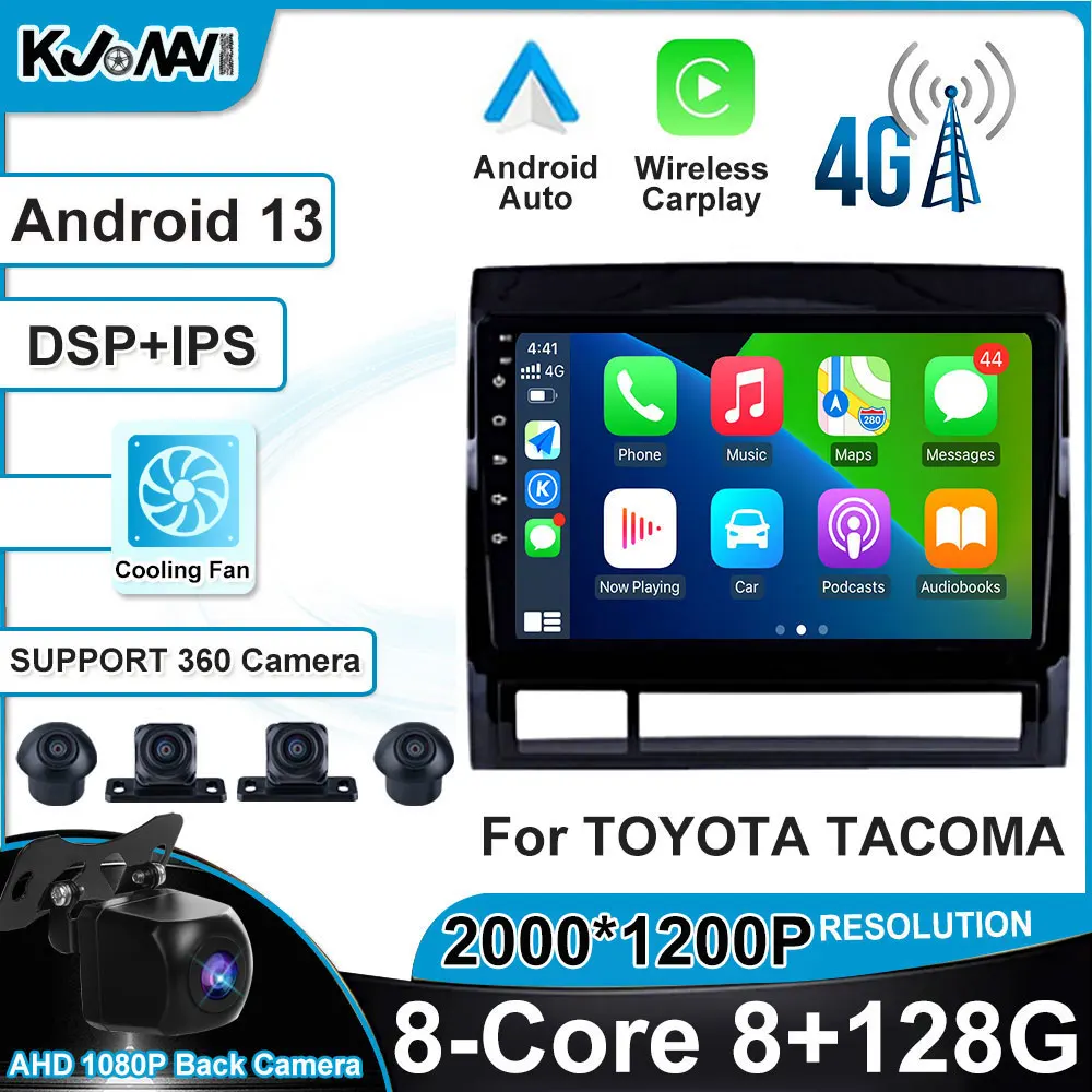 

Android 13 Auto Radio Stereo Player Multimedia GPS Navigation For Toyota Tacoma & Hilux 2005-2014