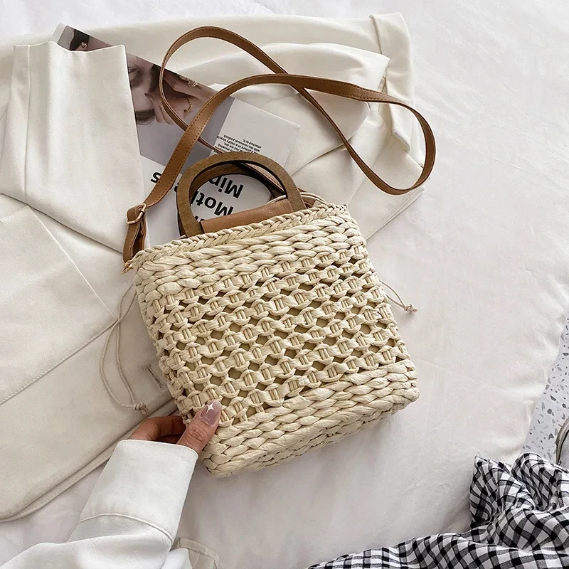 Woven Beach Tote Bag Summer Purse for Women
