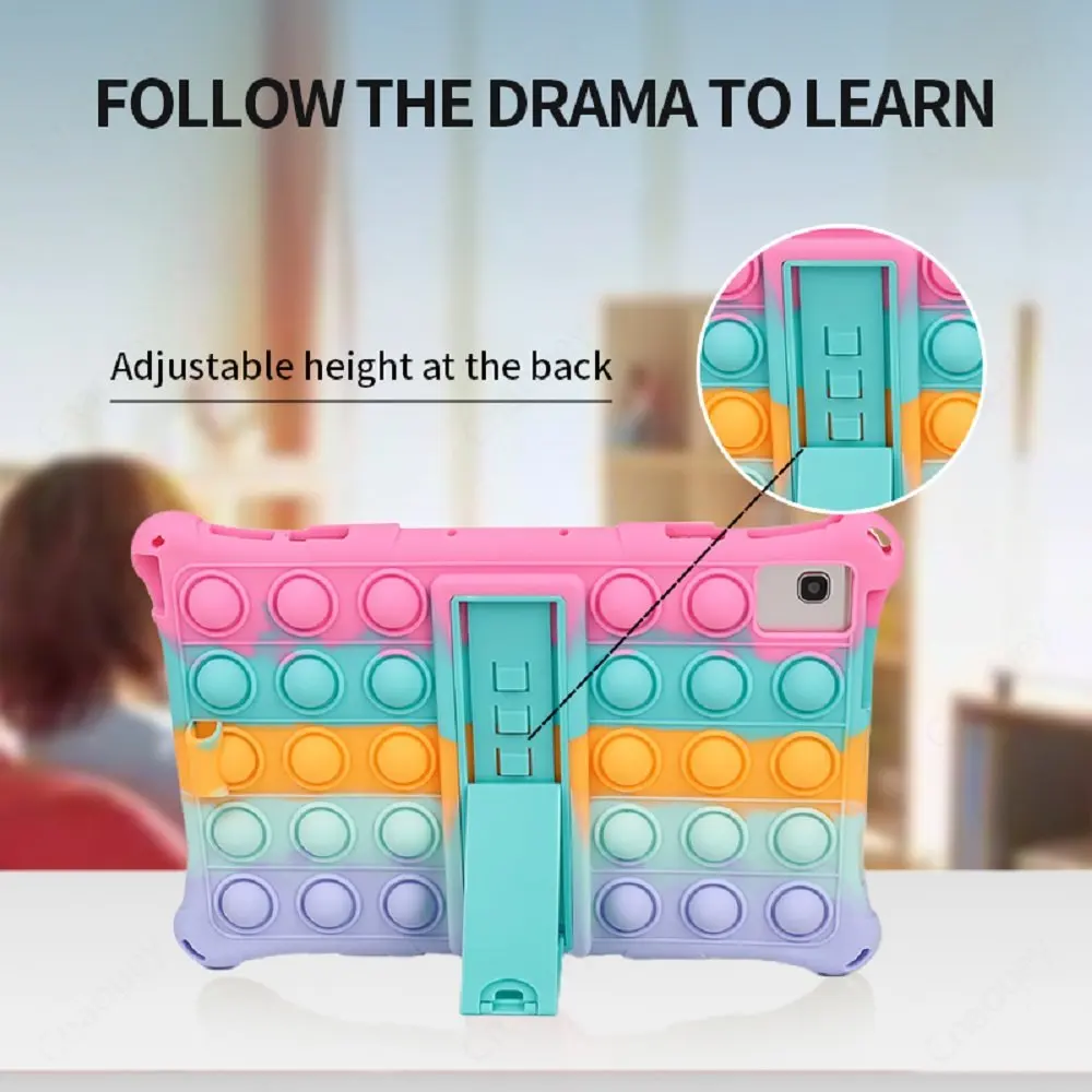 Soft Silicone Stand Tablet Case para Crianças Bolha Funda Coque Teclast T40 Plus 10.4 M40 Plus P20 M40 Pro T50 - Imagem 3