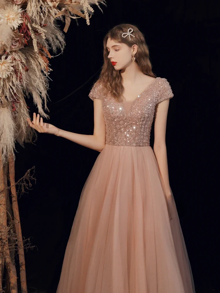 green emerald velvet dress Unique Applique Formal A Line Elegant Expensive Long Prom Dresses, SG1 –  Wish Gown main image 1