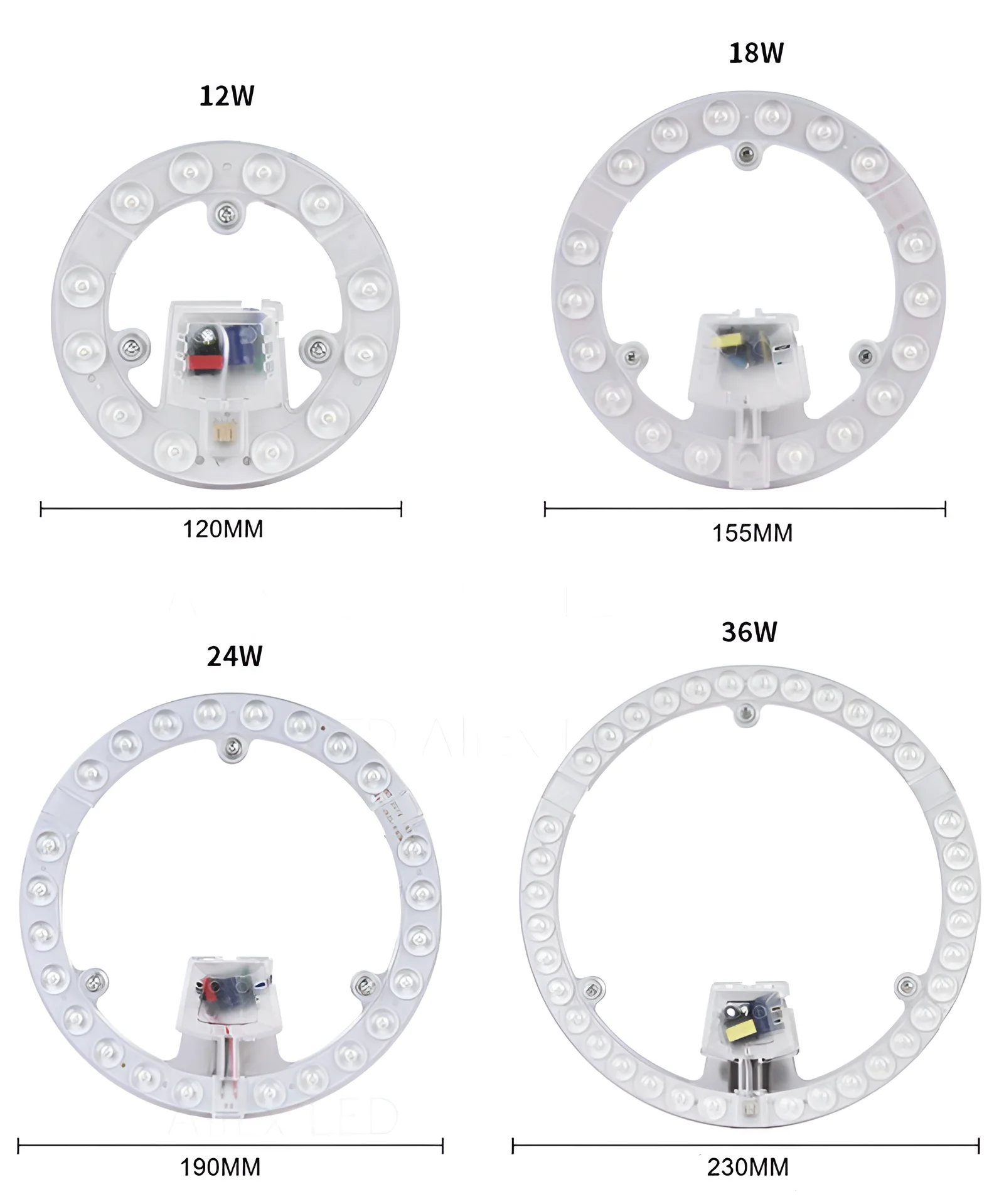 12W 18W 24W 36W 48W 72W 220V 240V LED Ceiling lamp panel lamp replacement chip Source Wick Remould Led High Brightness Lighting 4
