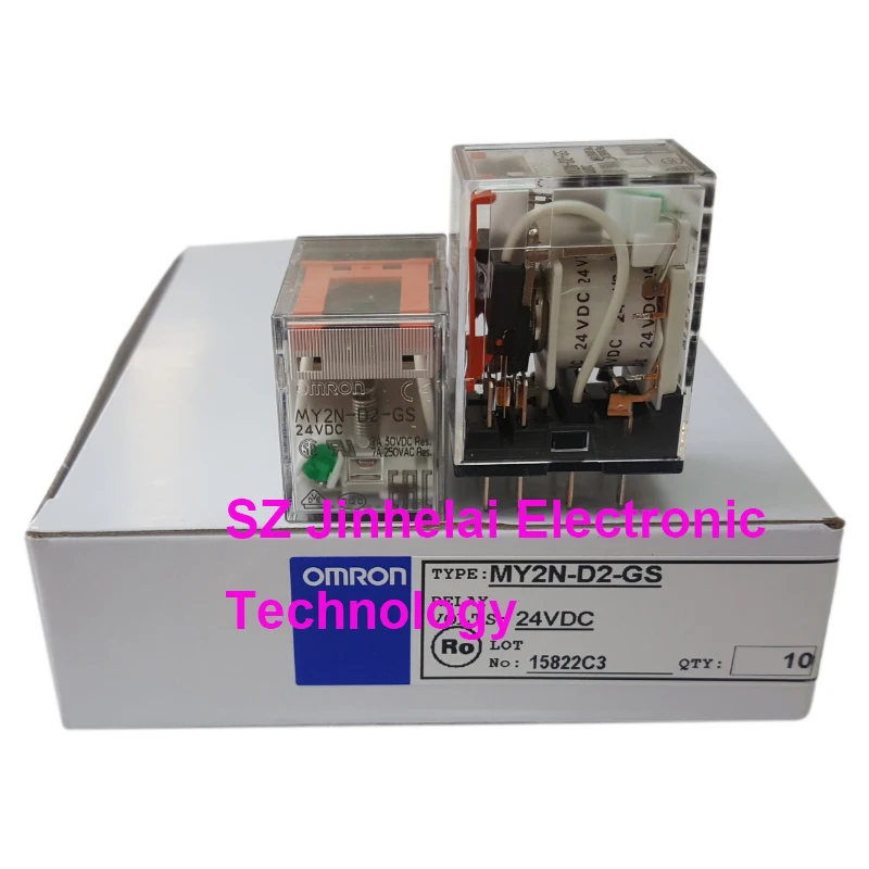 10 Pezzi Nuovo E Originale My2N-D2-Gs Relè Intermedio Intelligente Omron 24Vdc Acquista Relè (Sostituzione My2Nj-D2-J)