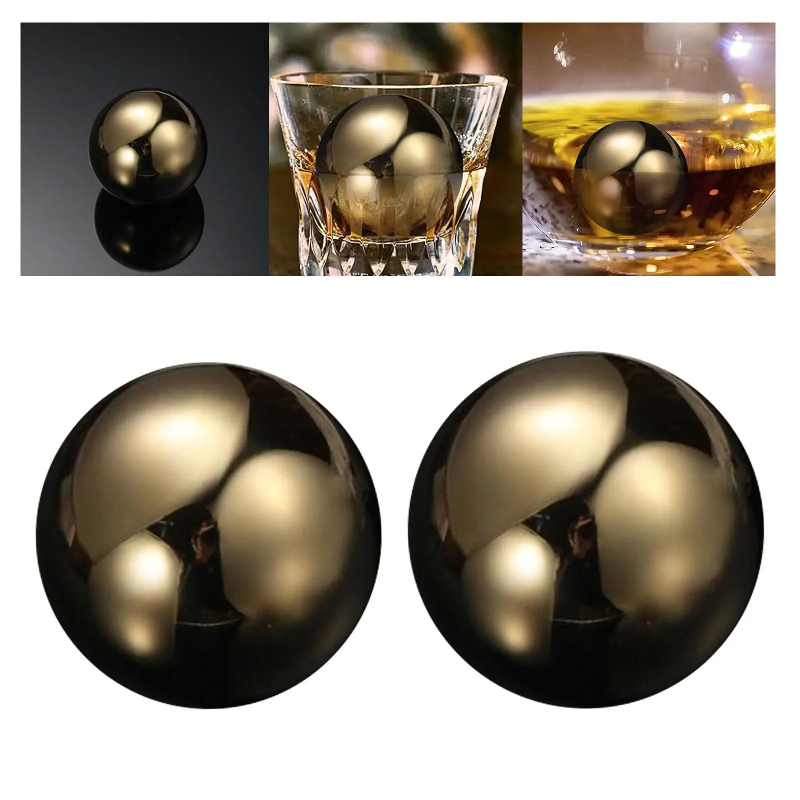 Reusable Ice Cube Whisky Stone for Beer Red Wine Juice Spherical Beverage Chilling Rocks whiskey stones