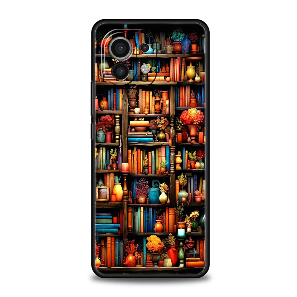 Lesen Sie Bücher Illustration Handyhülle für Xiaomi Mi 15 14 13 12 11 Ultra 14T 13T 12T 11T 10T Pro Lite 5G stoßfeste TPU Capas – Detail 2