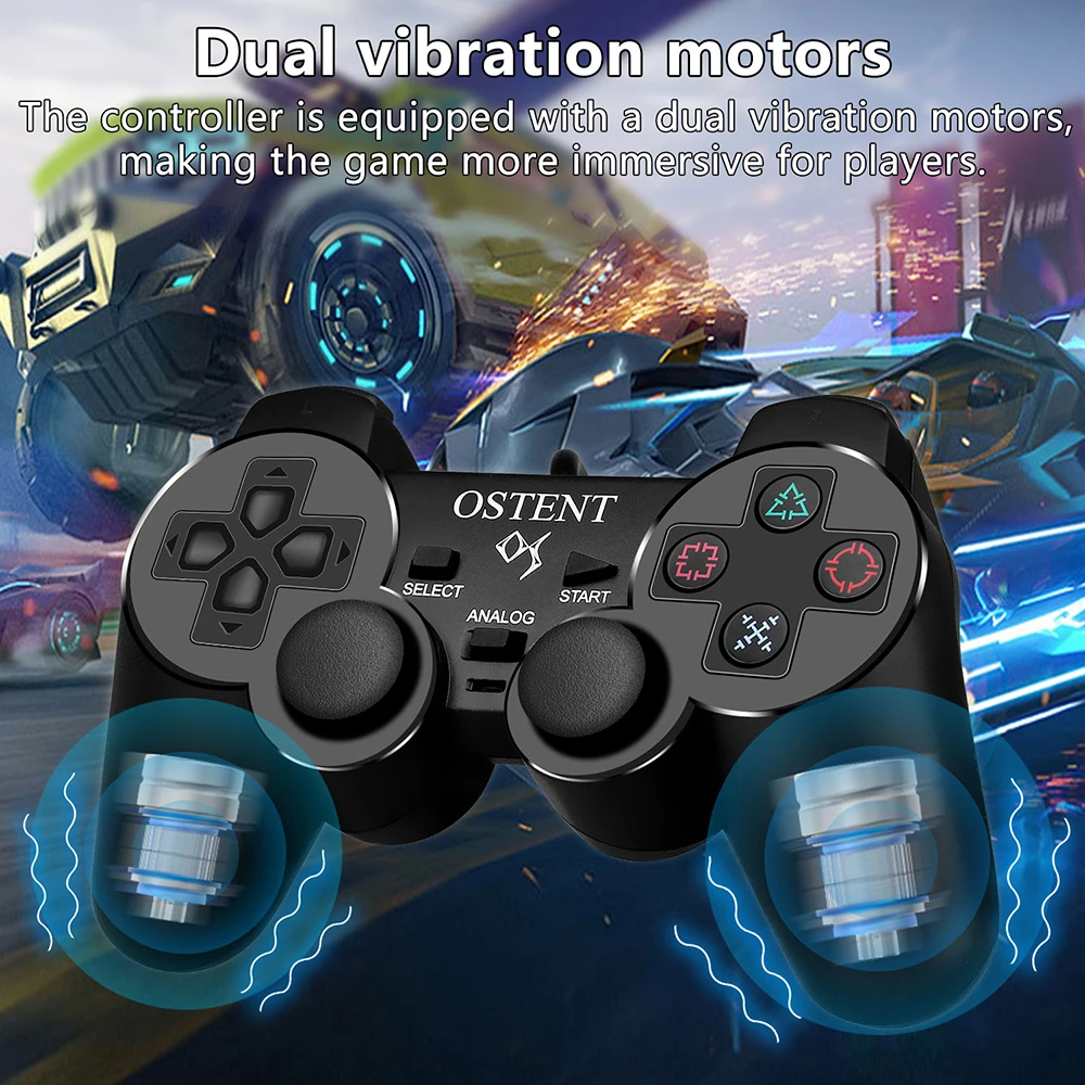 OSTENT  PS2 ÷̼̽ 2 PS1 PS One PSX  Ʈѷ е, USB  ̽ƽ е