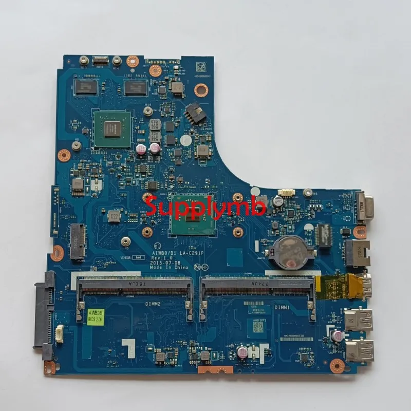 

AIWB0/B1 LA-C291P FRU:5B20M14034 w SR2KL N3710 CPU 2GB GPU for Lenovo B51-30 NoteBook Laptop Motherboard Mainboard Tested