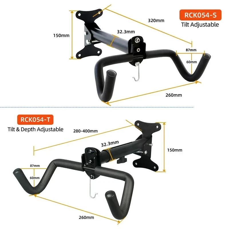 Wall Bicycle Holder Metal Heavy Duty