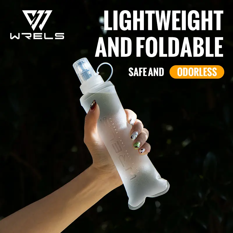 WRELS 250ml 500ml Soft Flask Folding Collapsible Water Bottle TPU BPA Free Outdoor Sport Portable   Water Bag Running Camping - Image 9