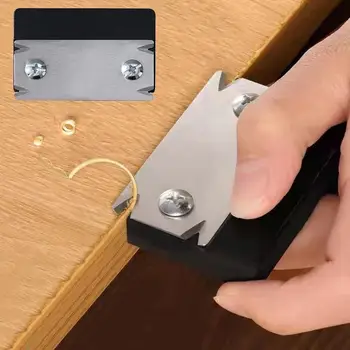 1 pz Coltello per rifilatura, Pialla per bordi e angoli per la lavorazione del legno, Rifilatore speciale per bordatura, Raschietto per smussatura e filettatura del legno, Sbavatore per pannelli