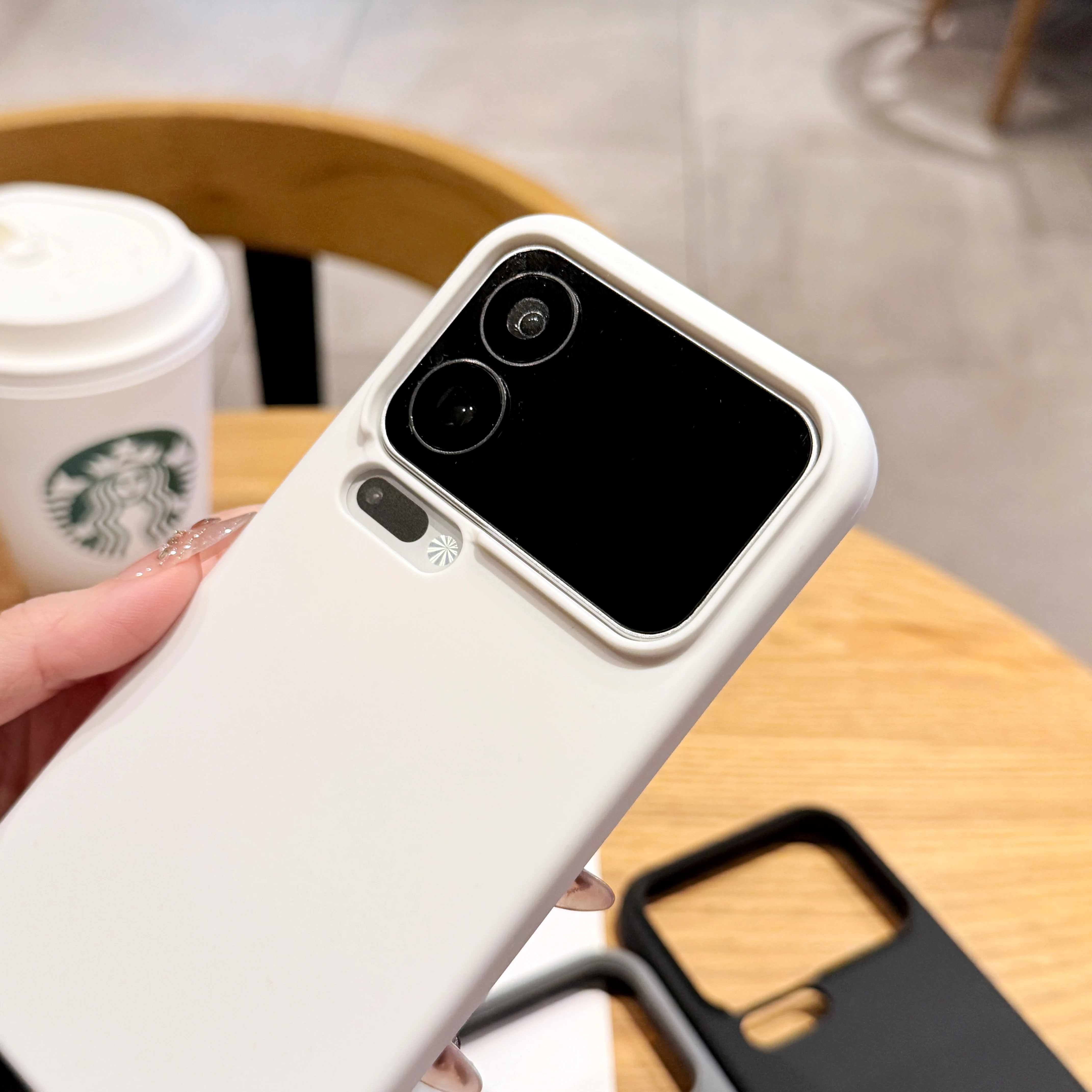 Sleek Matte Shockproof Liquid Silicone Phone Case – Simple Bright Design