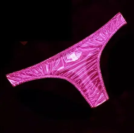 Extra large Transparent Men Sexy PVC Plastic Low Waist Thong G-Strings Soft Silent Women Couples Erotic Briefs Waterproof Pantie
