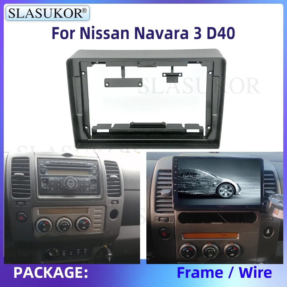 9InchFasciaForNissanNavara3D4020042010CarRadioPanelPlayer