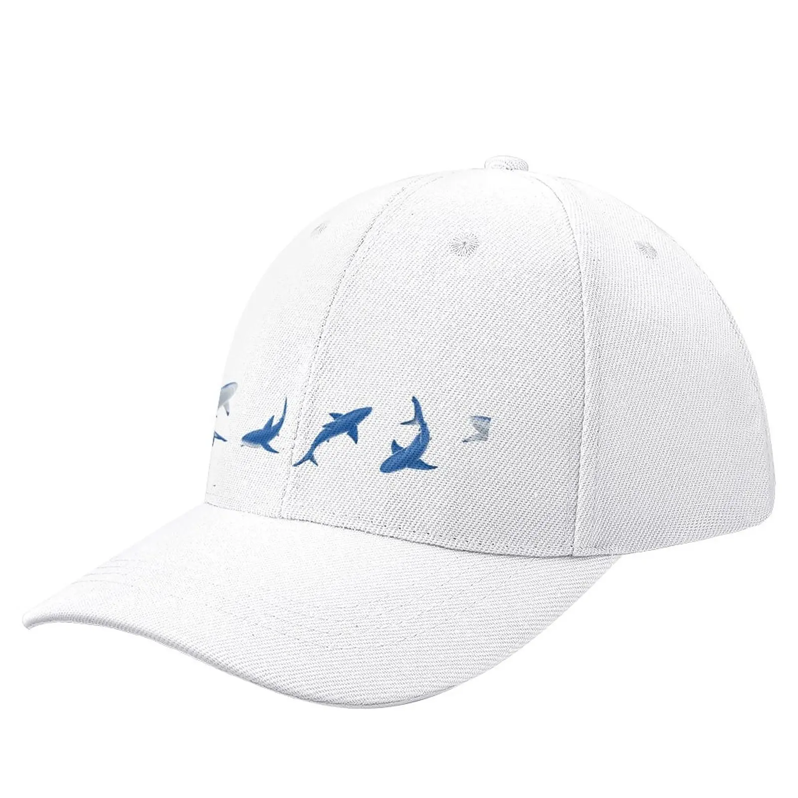 

Blue Sharks Design Baseball Cap Visor Thermal Visor Hat Ladies Men'S
