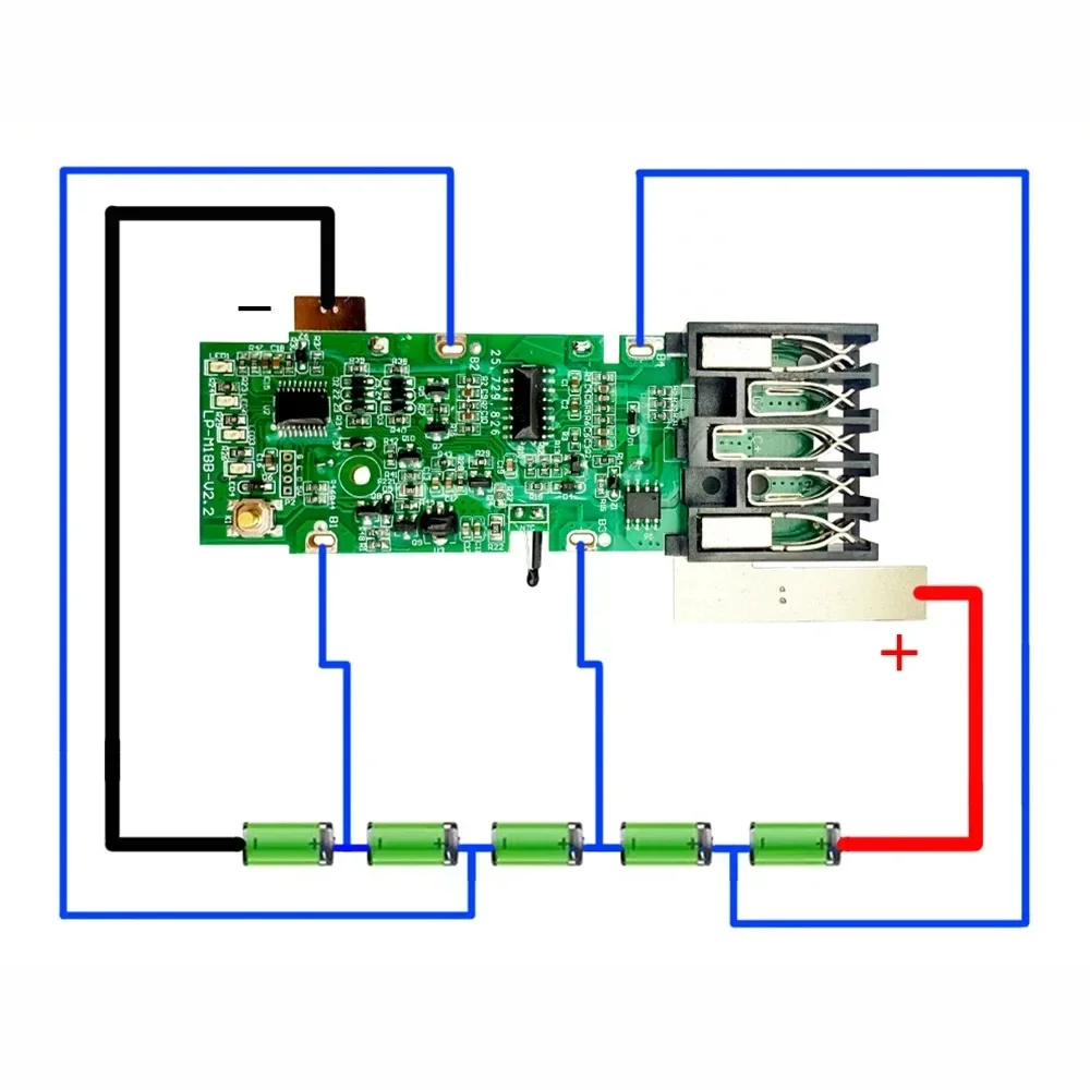 밀워키 m18 18V 4Ah 5* 21700 리튬 배터리 하우징용 리튬 이온 배터리 플라스틱 케이스 PCB 충전 보호 보드 박스 쉘