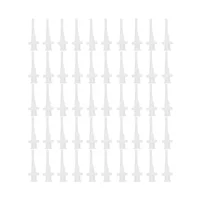50pcs Ear Wax Removal Nozzles Replacement Ear Irrigation Washer Bottle System Earpick Cleaning Tips Bulb Syringe Kit Accessories 1