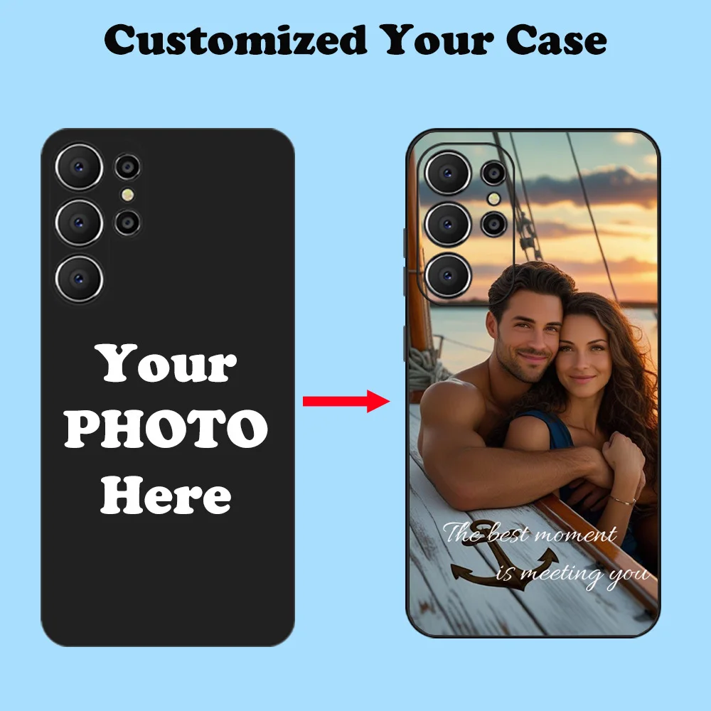 Custom Couple Photo Soft Phone Cases - Personalized DIY Design