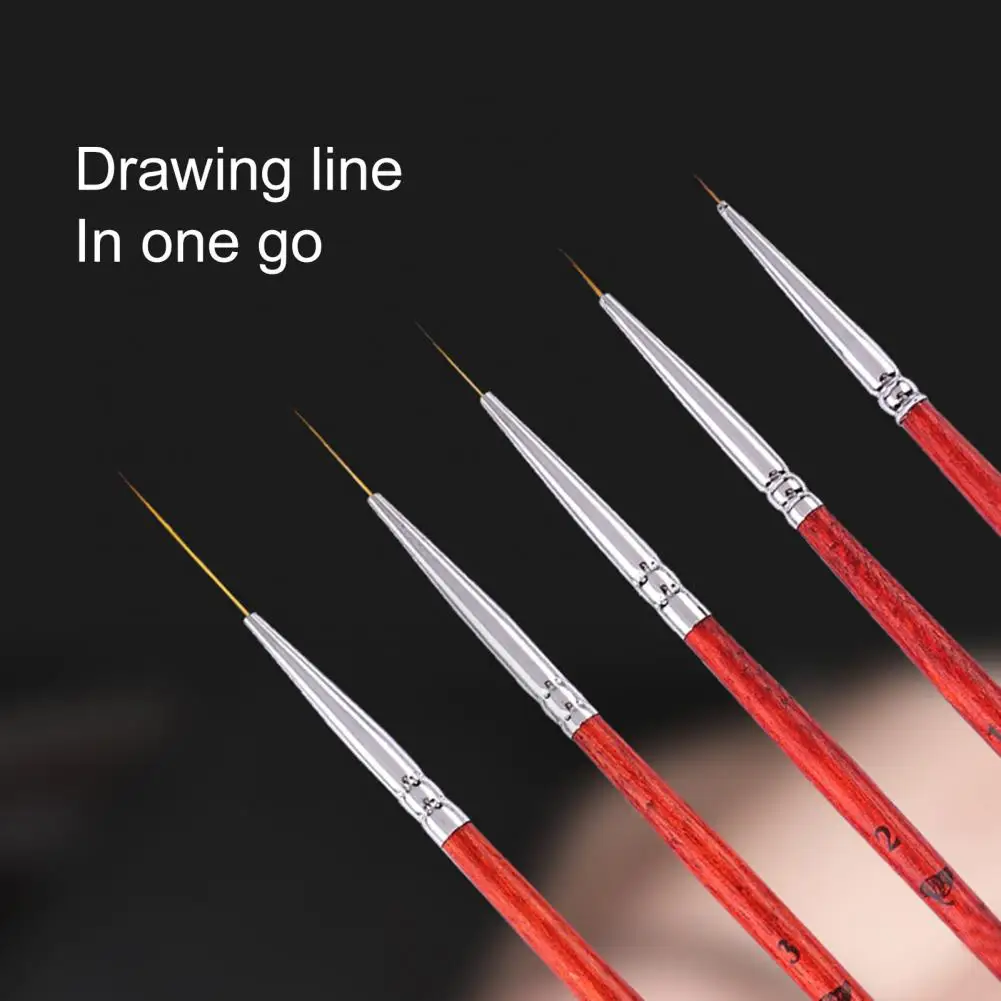 

Useful with Lid Soft Bristles Anti-break Stripe Dotting Nail Line Pen Nail Salon Supply Nail Pen Liner Manicure Pencil