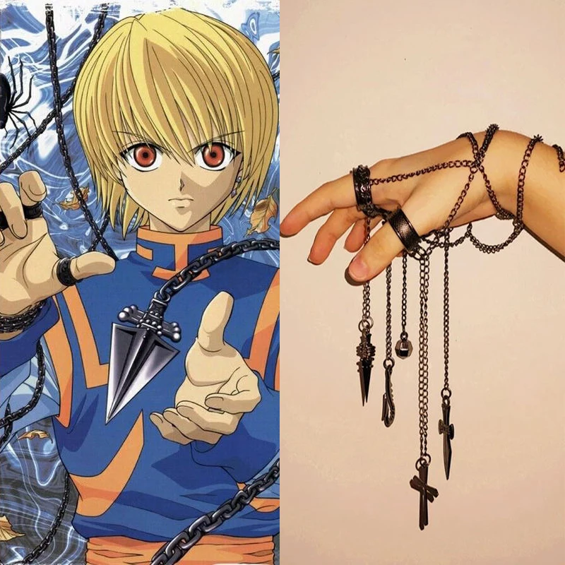 Hunter X Hunter Kurapika Chain Ring Japanese Anime Cosplay Metal