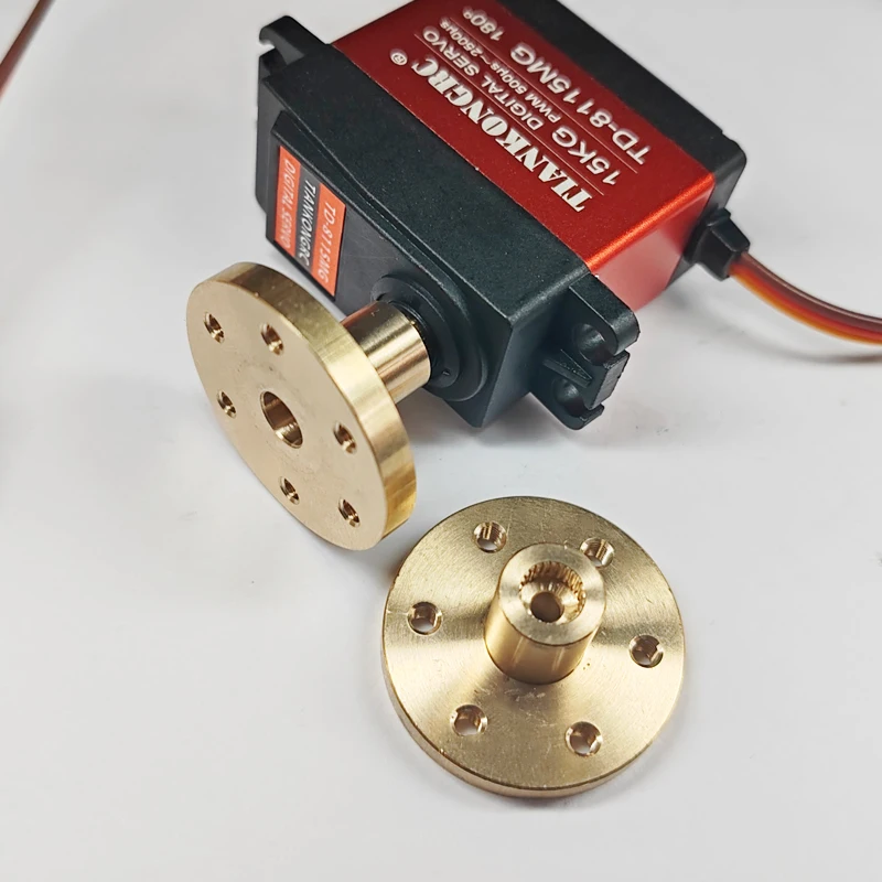25T Metal RC Servo Arm Horn Steering wheel Shaft 25T Spline Standard Servo Adapter Shaft Accessories Arm Round type Disc