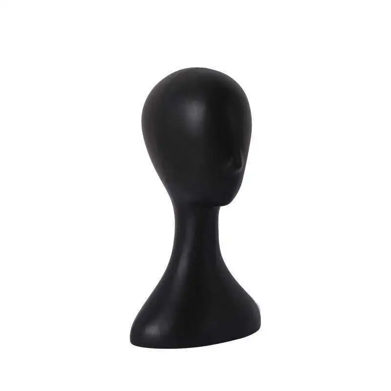 Multi Haut Farbe Kunststoff Modell Kopf Kreative Perücke Hut Display Stand Kurier Transport Perücke Befestigung Ständer Schießen Prop Dummy – Detail 1