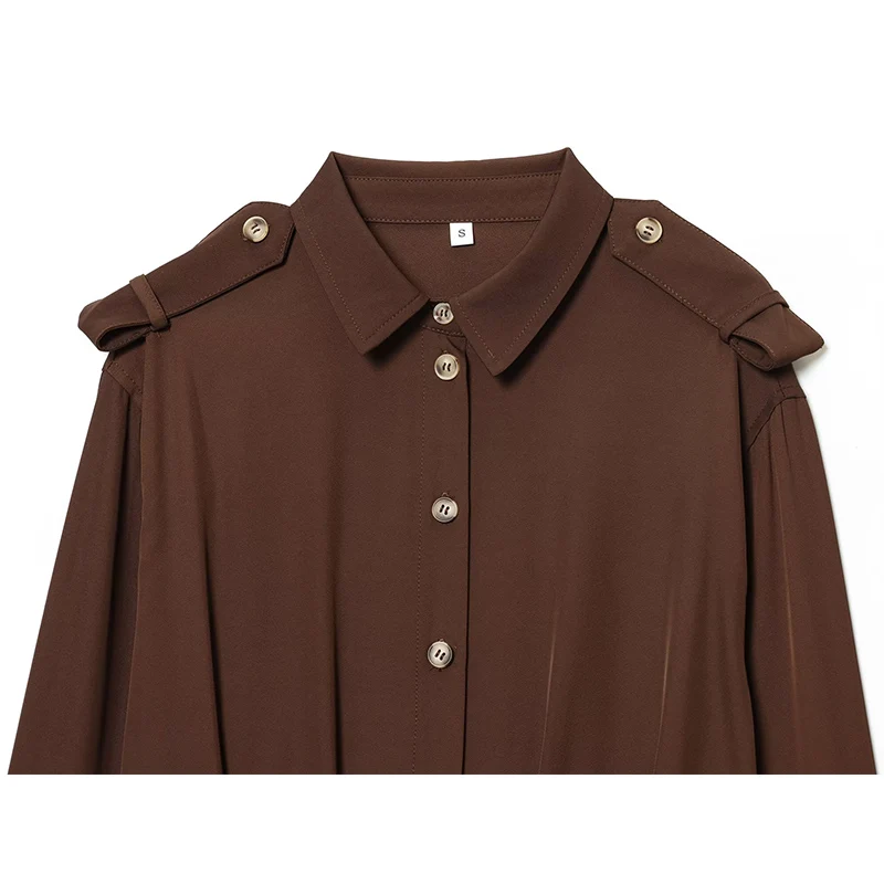 Chic Fashion Shoulder Strap Shirts for Women 2025 New Long Sleeve Women's Streetwear Casual Short Shirt And Blouse Top