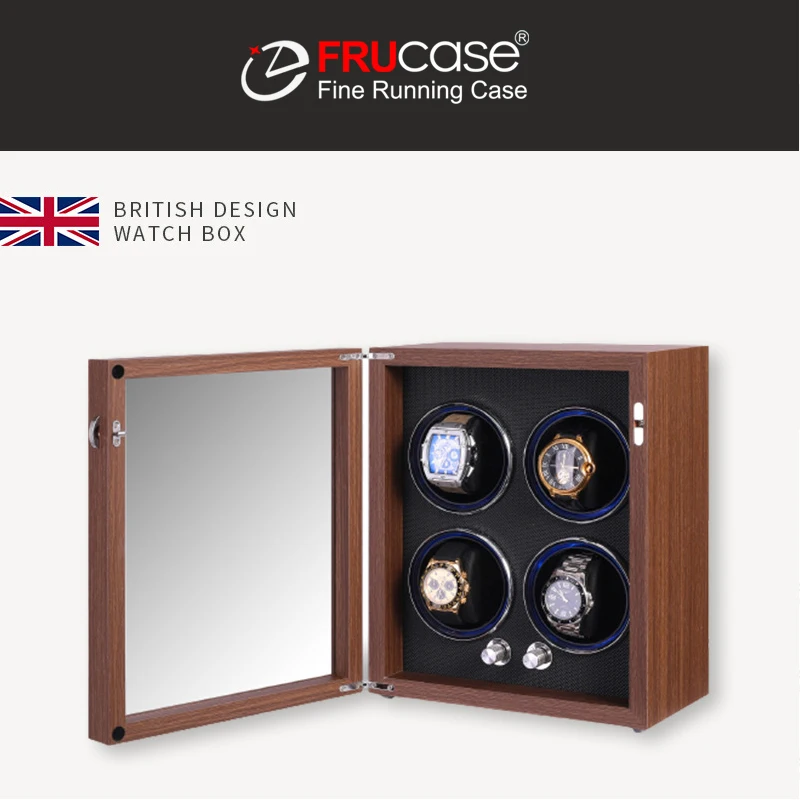 FRUCASE WOODEN Watch Winder for Automatic Watches Watches Box Jewelry Watch Display Collector Storage With LED watch winder,watch display case