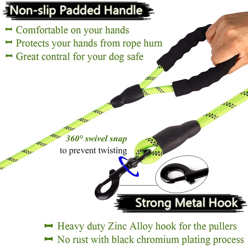 Rope with Soft Padded handle leash