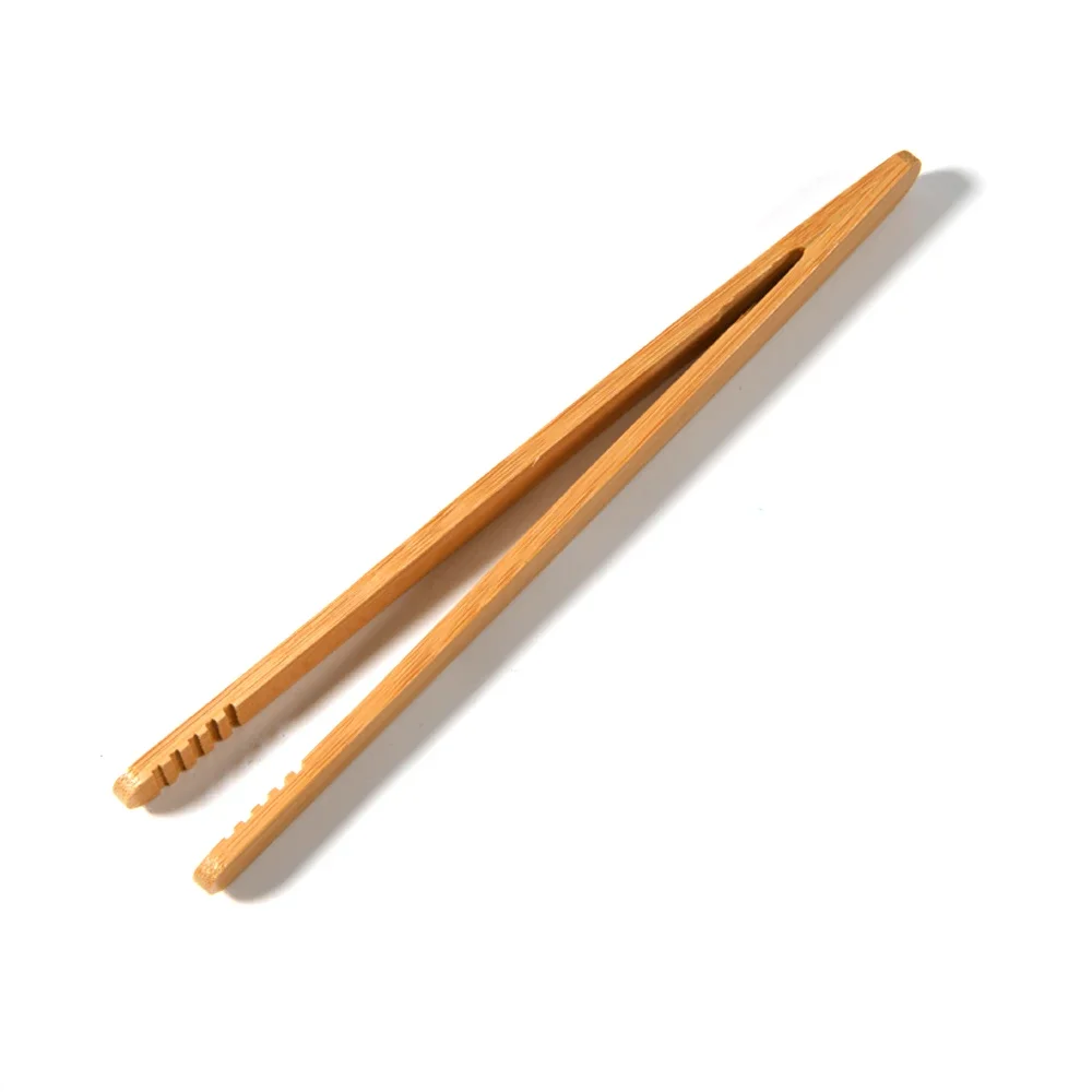 Food Tongs 2pcs/lot Bamboo Food Tongs Kitchen Utensils et Cooking Tools Anti Heat Bread Clip Pastry Clamp Barbecue Tongs