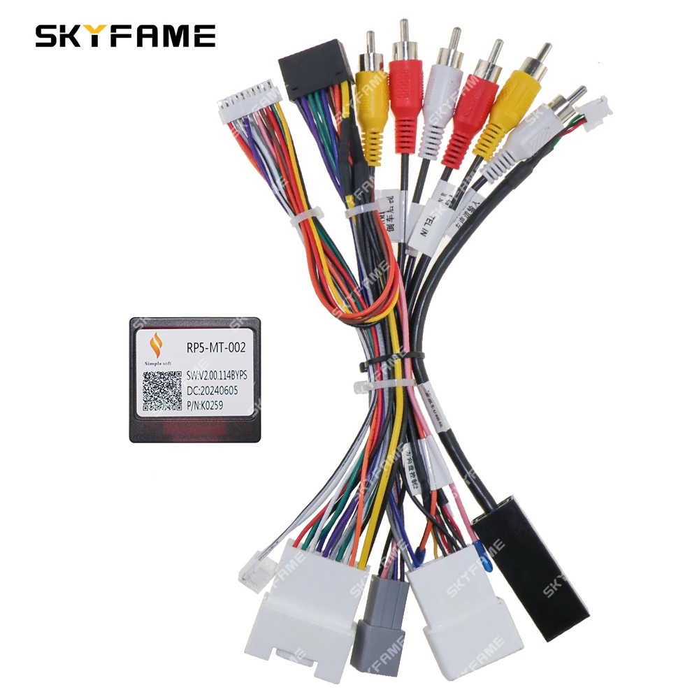 SKYFAME Car 16pin Wiring Harness Adapter Canbus Box Decoder For Mitsubishi Outlander ASX Pajero RP5-MT-002/RP5-MT-102/MT-SS-03B car wire cable adapter