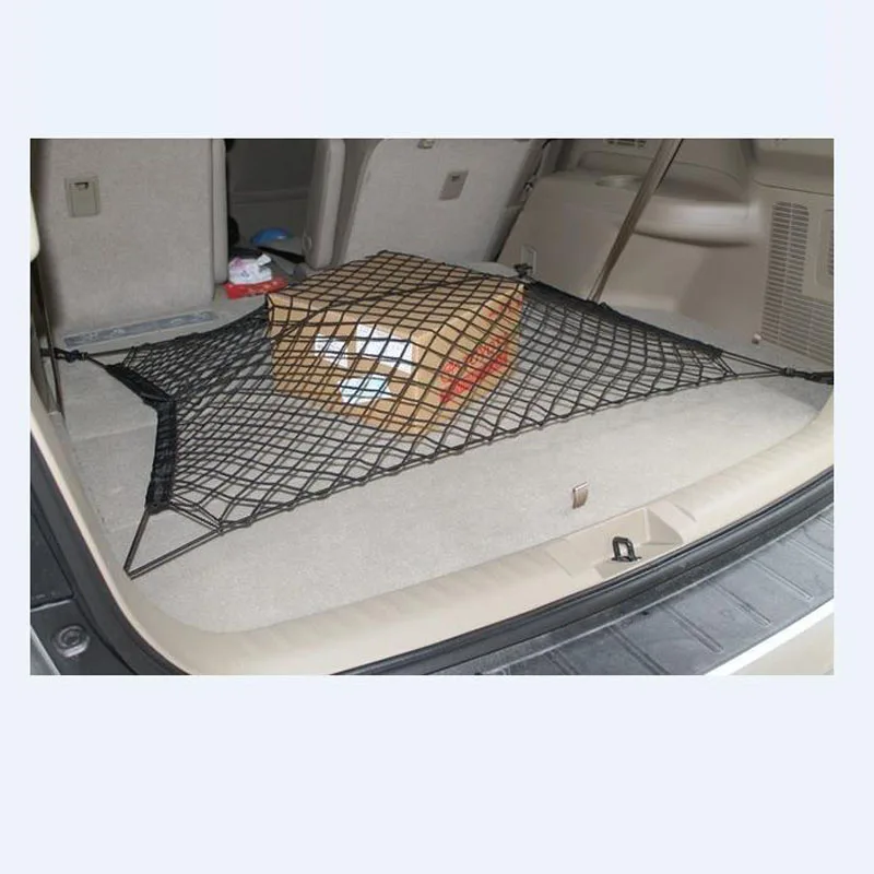 Practical Nylon Stretch Luggage Net Baggage Nets For all car Fixed Network 70 x 70cm Car Trunk Luggage Stacking Shelf Net