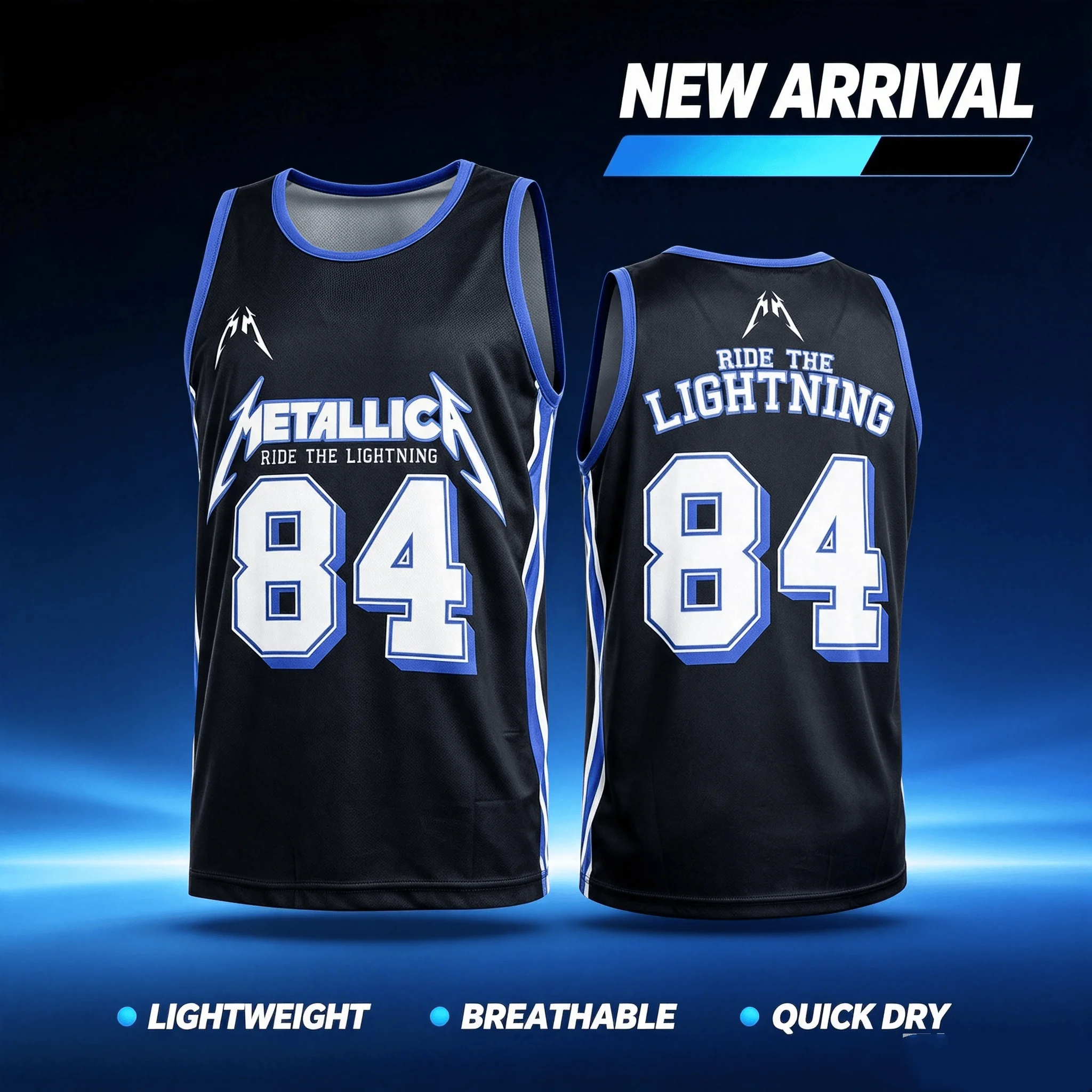 Metallica M72 World Tour 2026 Basketball-Trikot, Sommerweste für Herren und Damen, atmungsaktiv, schnell trocknend, Familien- und Kinderbekleidung, Oberteile