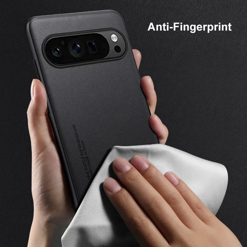 Premium Fashion Leather Shell - Lightweight Anti-Fingerprint & Shockproof Protective Case