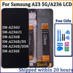 6.6'' LCD Display with Touch Screen Digitizer Assembly Replacement (No frame black)