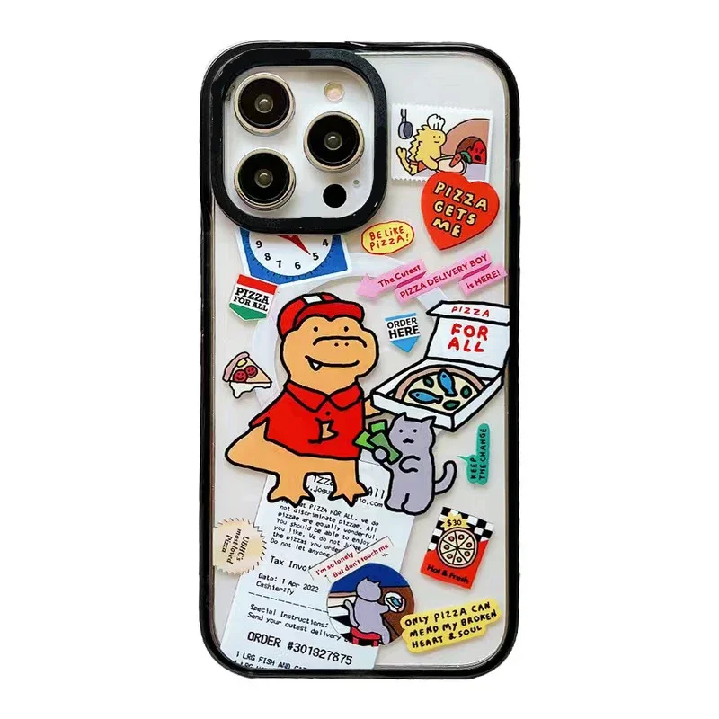 

MagSafe Acrylic Cartoon Dinosaur Phone Case Cover for IPhone 11 12 13 14 15 Pro Max Case for IPhone 15 Pro Max