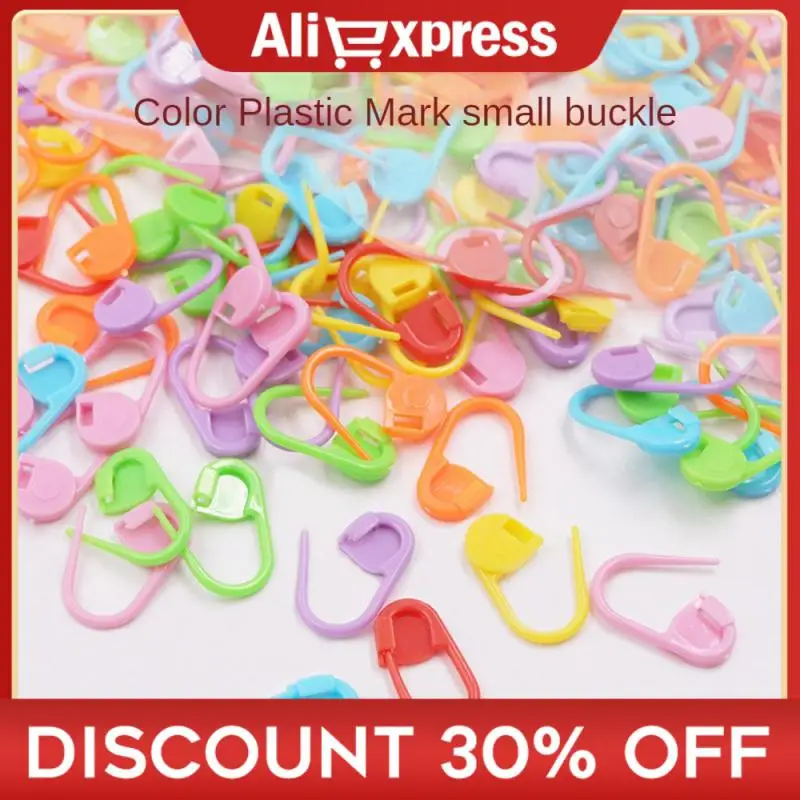 

1~100 PCS Colorful Plastic Knitting Tools Resin Small Clip Sewing Needle Clip Hooks Knitting Accessories Sewing Supplies