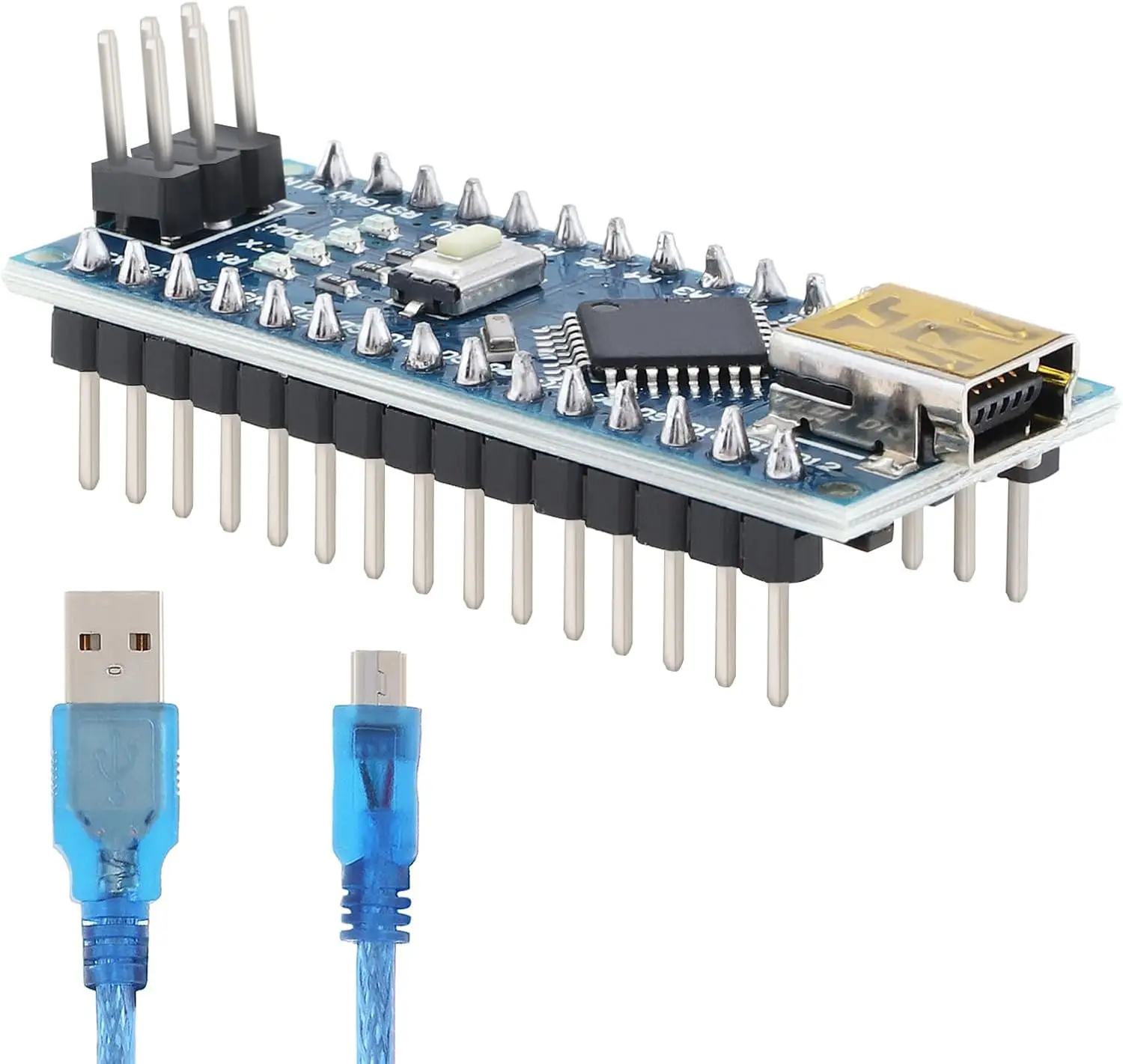 Tarjeta de desarrollo Nano 3.0 con cable USB CH340 compatible con Arduino