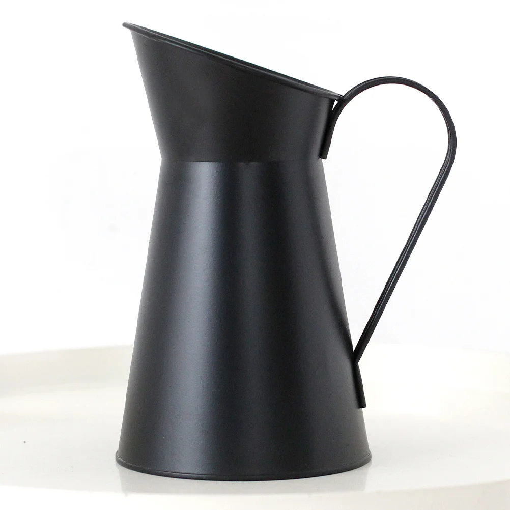 

Metal Flower Bucket Handle Metal Farmhouse Flower Vases Rustic Decorative French Flower Bucket Pots Wedding Table