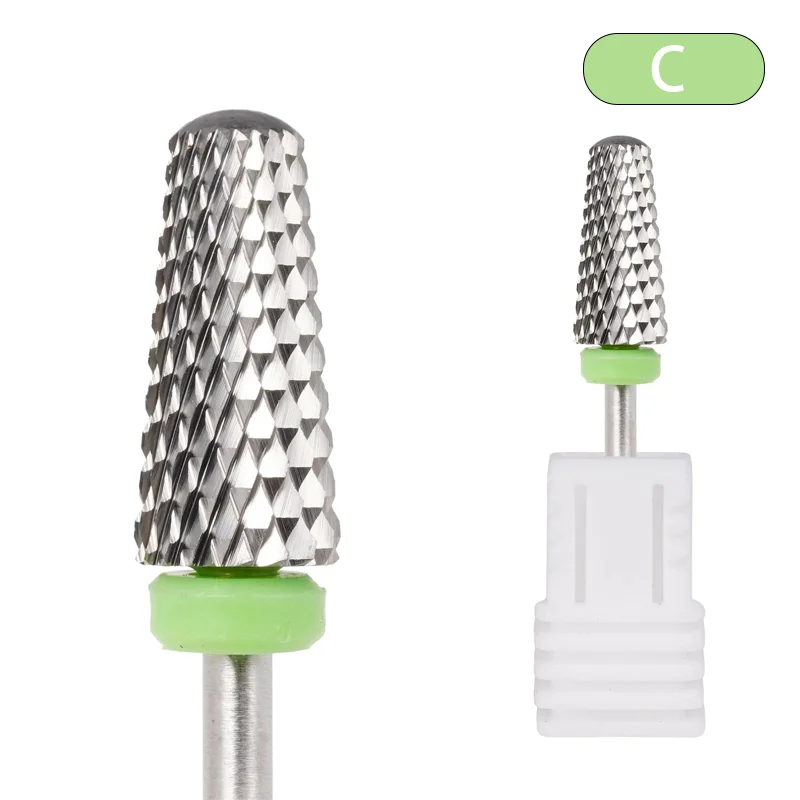 5 in 1 Tungsten Steel Nail Drill Bits Milling Cutter for Electric Nail Drill Manicure Machine File Accessories