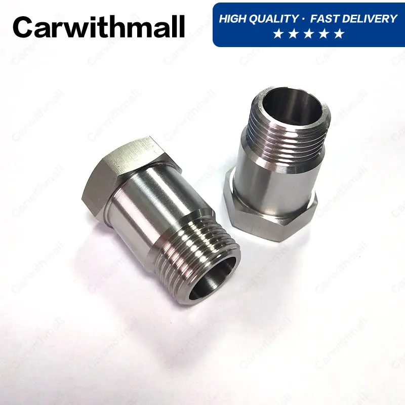 10Pcs 35Mm In Acciaio Inox Sensore Di Ossigeno Extender Adattatore Extension Spacer Hho O2 Bung Test Pipe