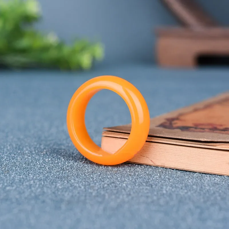 Natural Green Ring Jadeite Jewelry Finger Exquisite Accessories Healing Energy Jade