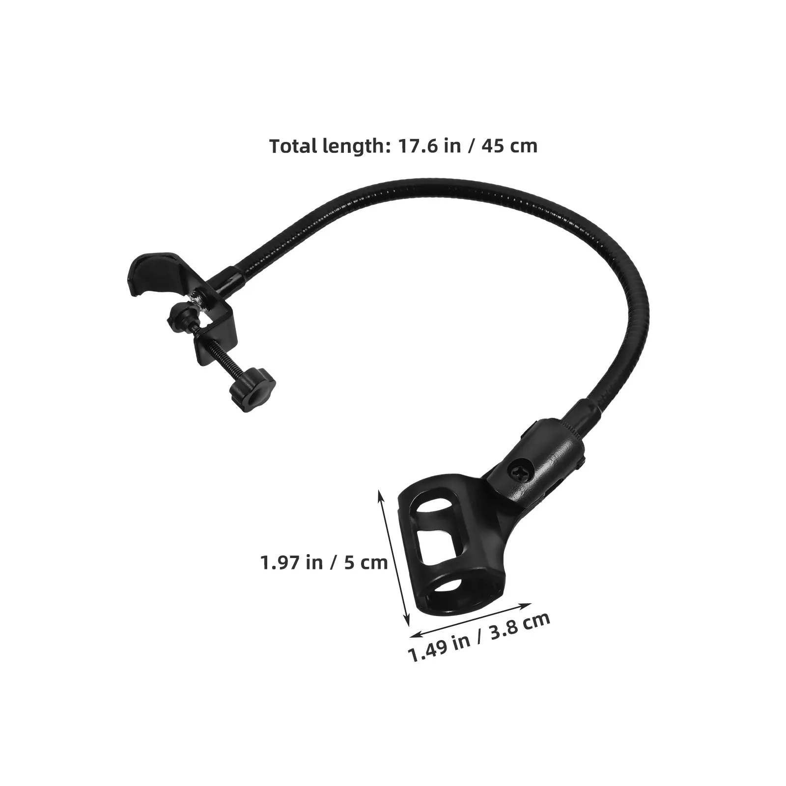 1세트 구즈넥 마이크 스탠드 비디오 라이브 스트리밍 스튜디오 데스크용 범용 조절 가능 방향 마이크 암 스탠드