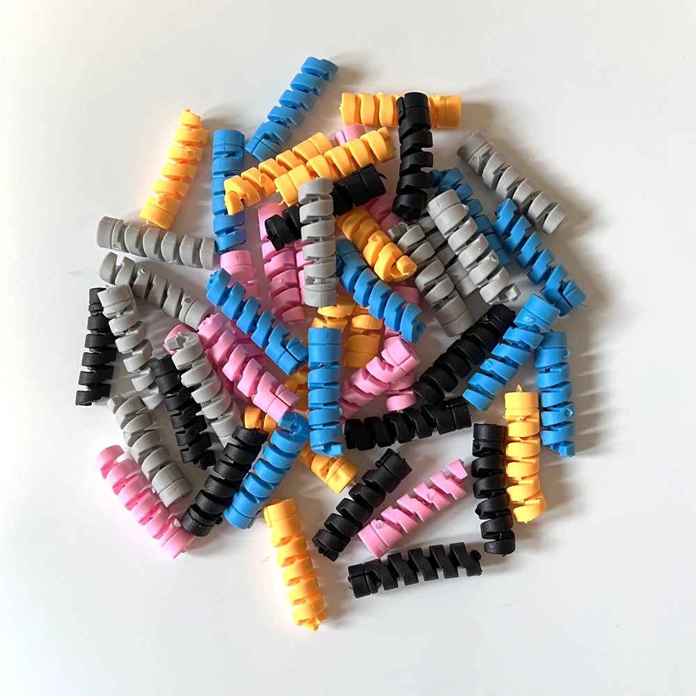 Cable Wrap Protector Cable Sleeve Cable Winder 50Pcs for Data Cable Mouse USB Charger