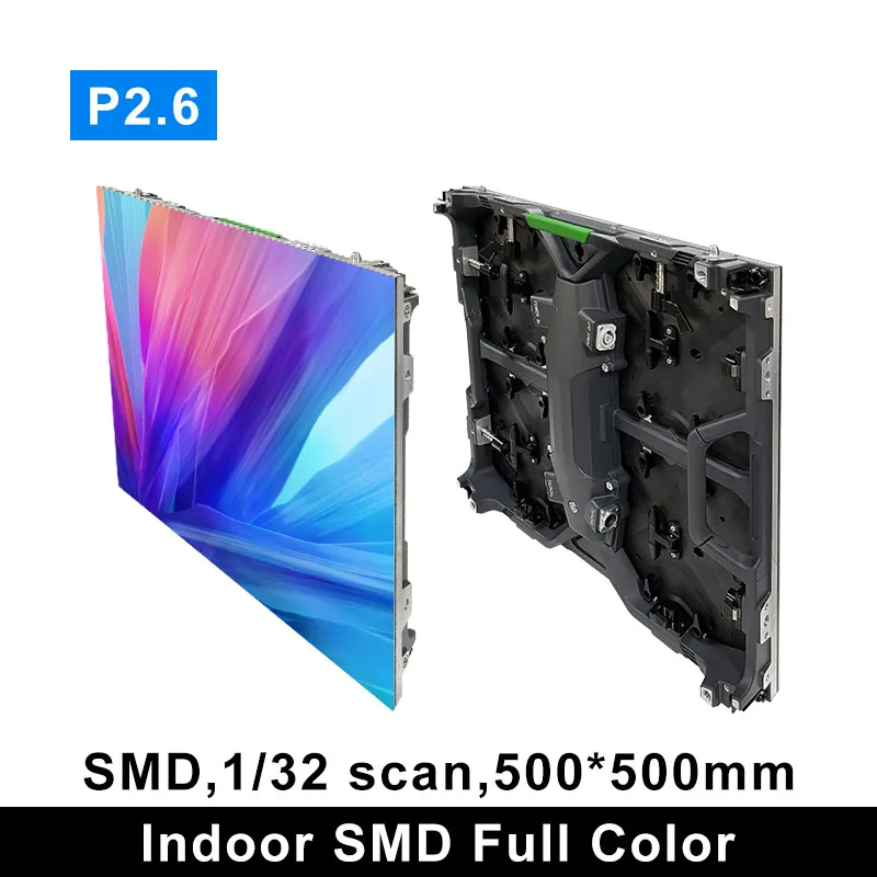 

Indoor Rental LED Display Screen Panel P2.6 500x500mm Giant Stage Background LED Video Wall Module Seamless Splicing