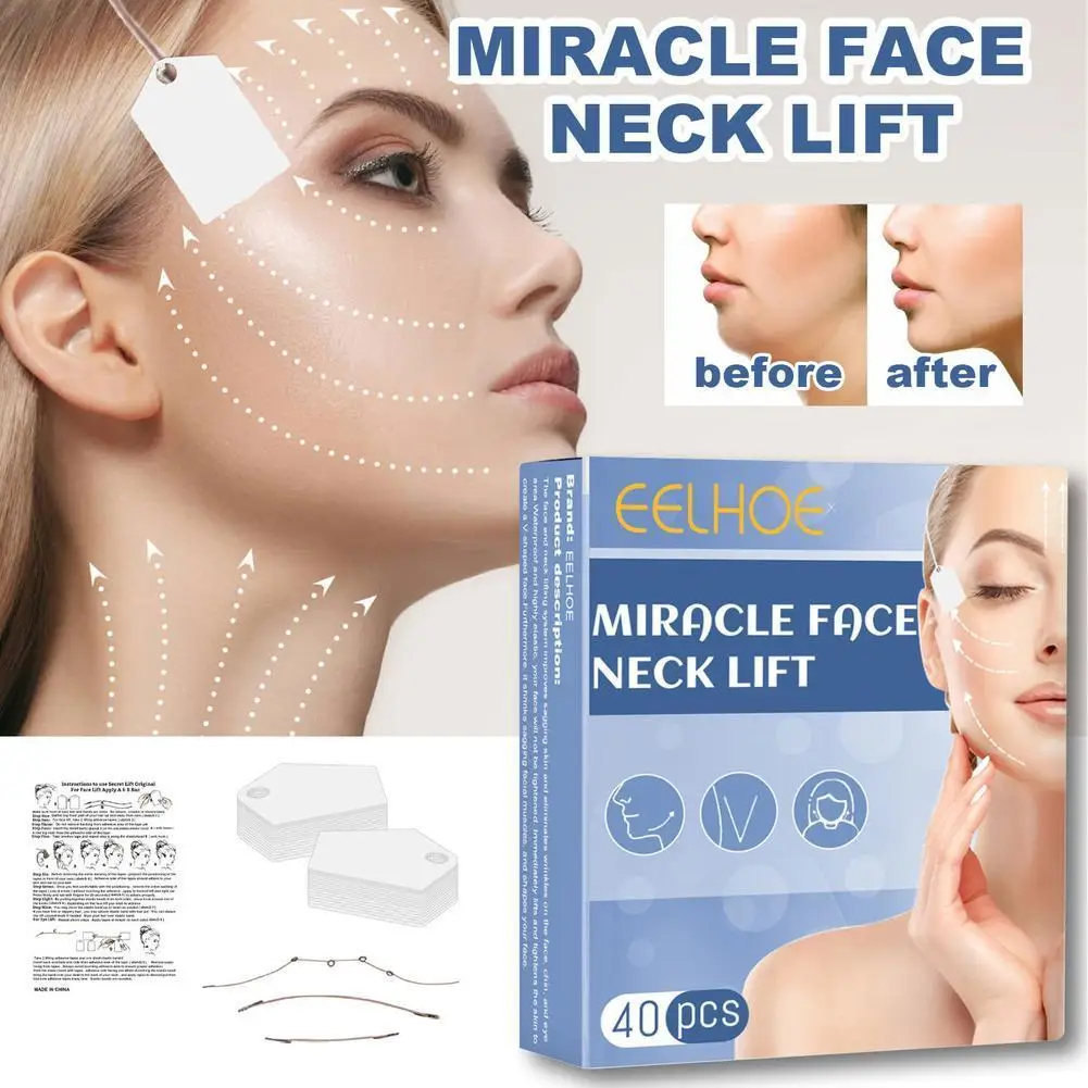 40/80/120Pcs V-Shaped Face Lift Stickers Instant Wrinkle Remover Tools Women Invisible Facial Neck Skin Lifting Slimming Tapeb 30g invisible pore base gel cream pores face primer facial for daily women pore base gel cream makeup base beauty