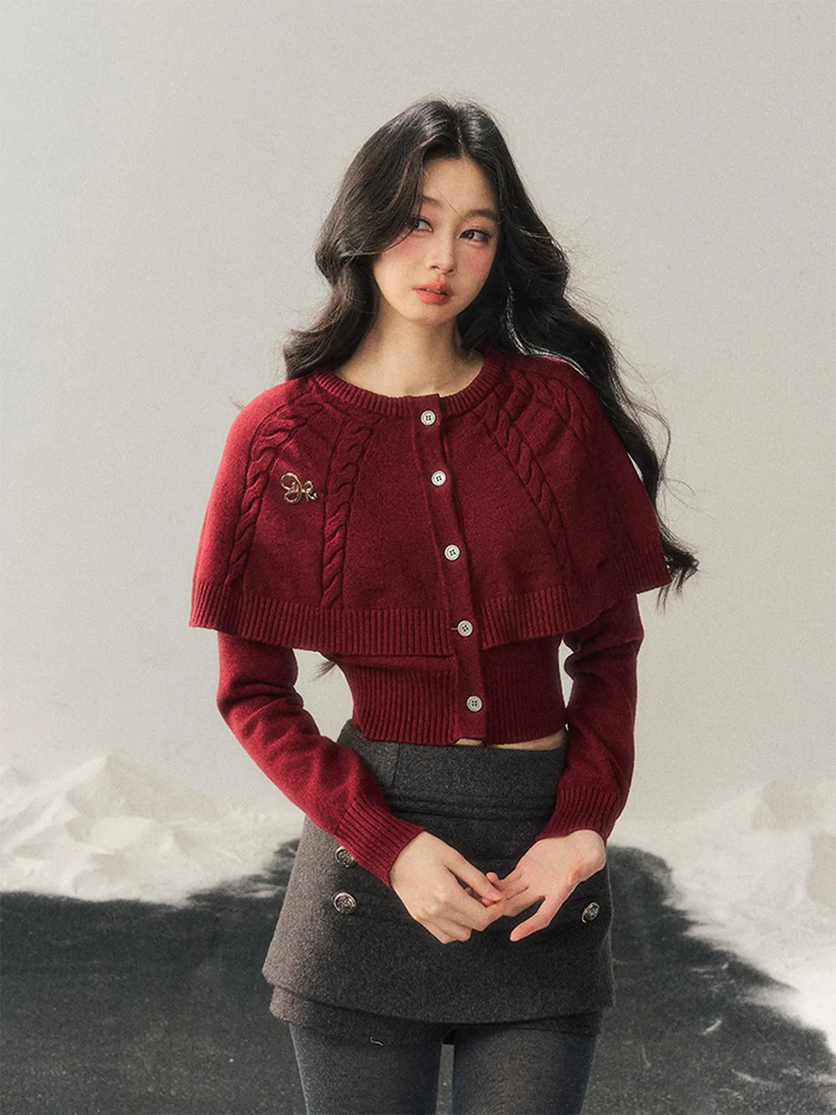 סוודר סרוג בסגנון אמריקאי של Aomalm, סוודר מעיל לנשים, טופ מחטב, סגנון אלגנטי, מכירות טהורות של מסחר אלקטרוני